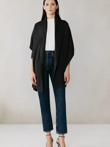 Soia & Kyo MIKU-N Knit Scarfigan Black