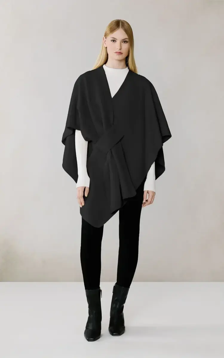Soia & Kyo CLAUDELLE Knit Wrap Black