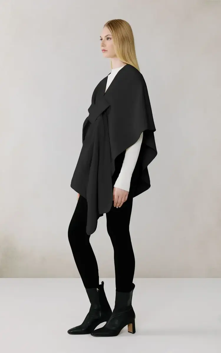Soia & Kyo CLAUDELLE Knit Wrap Black