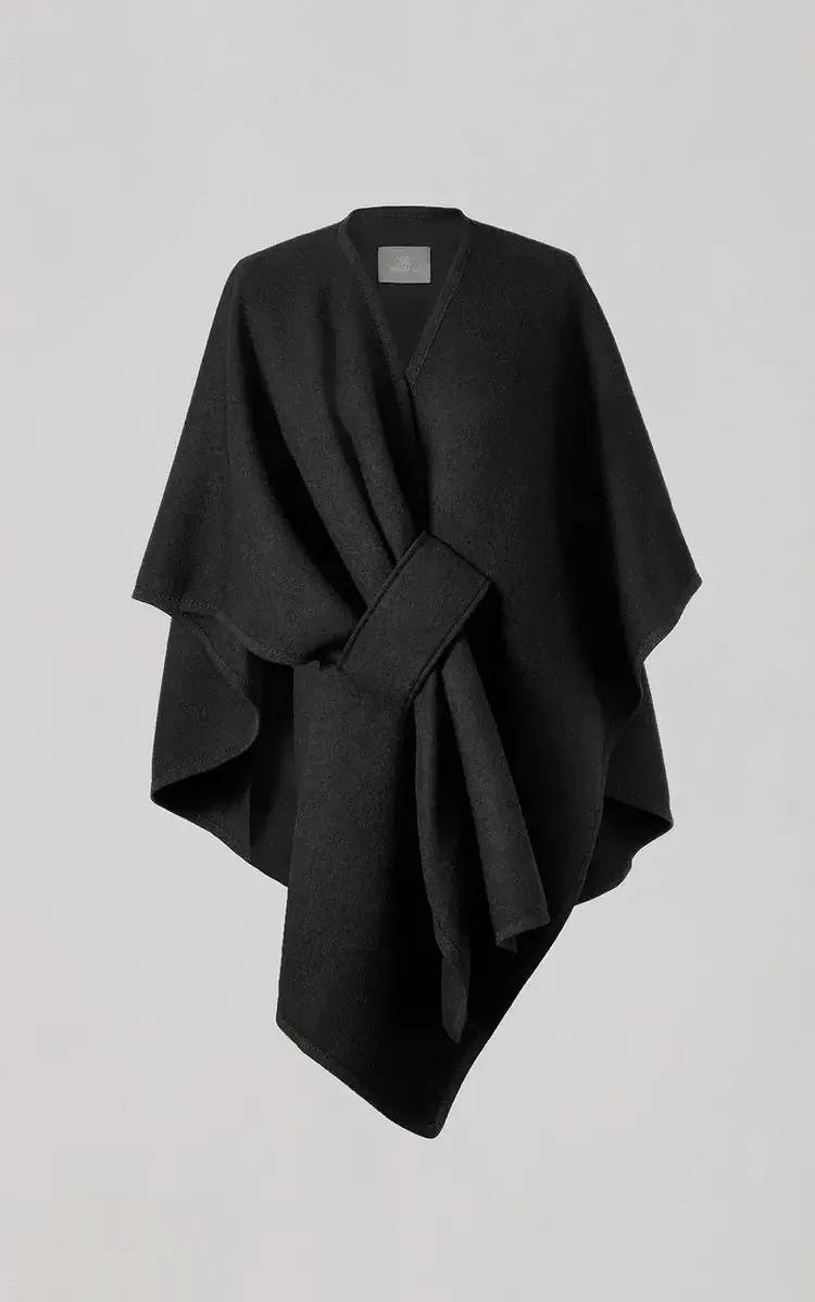 Soia & Kyo CLAUDELLE Knit Wrap Black