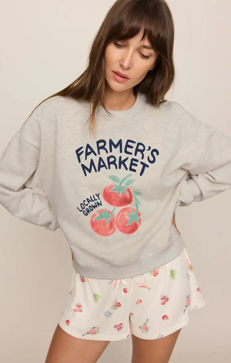 ZSupply Home Grown Sweatshirt Feather Grey