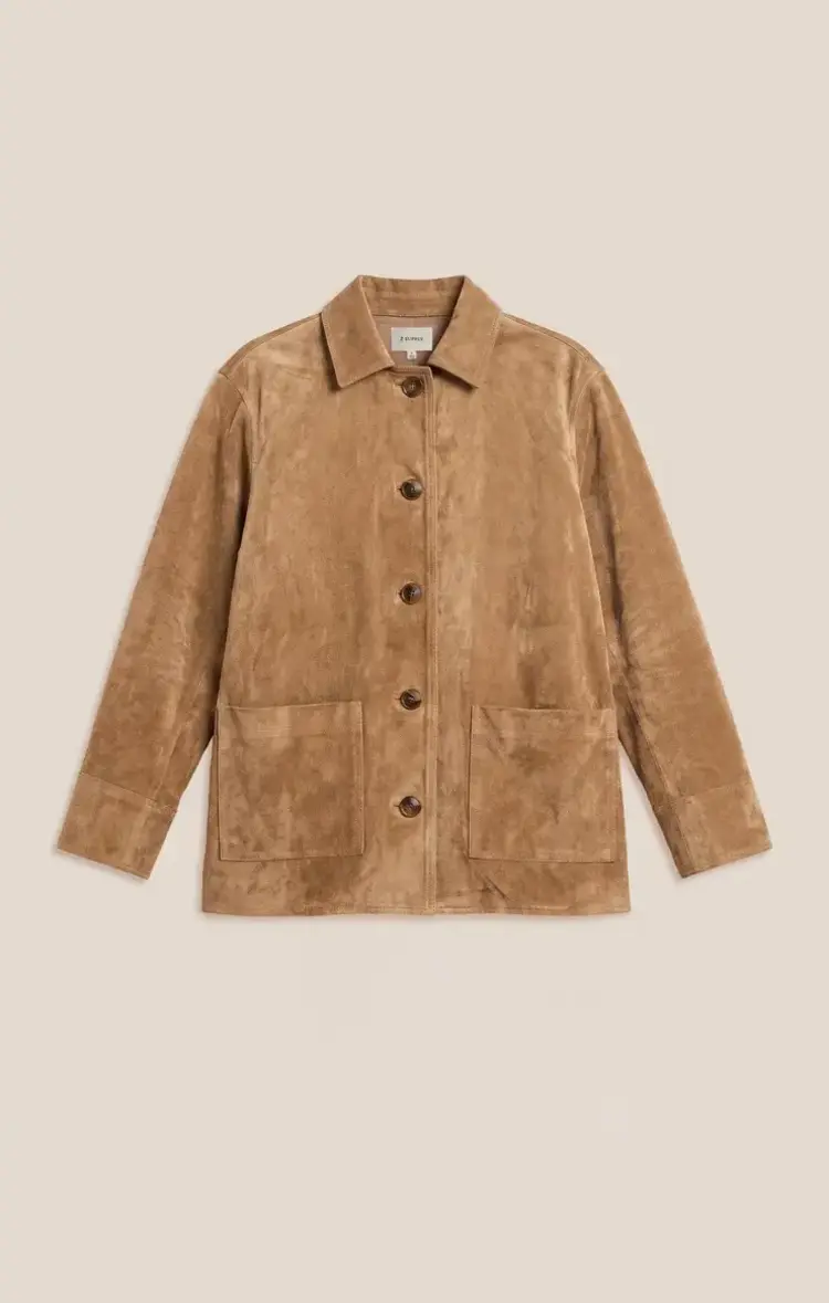 ZSupply Decker Faux Suede Chore Coat Light Sand