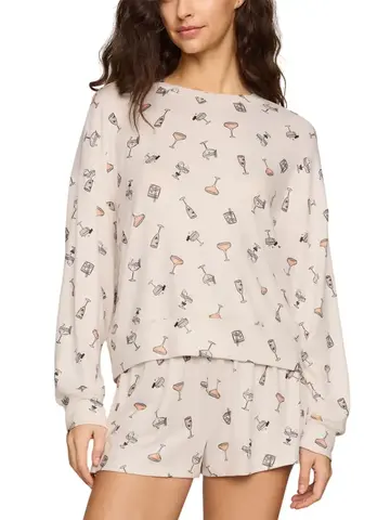 ZSupply Ella Cocktail Long Sleeve Top Sandstone