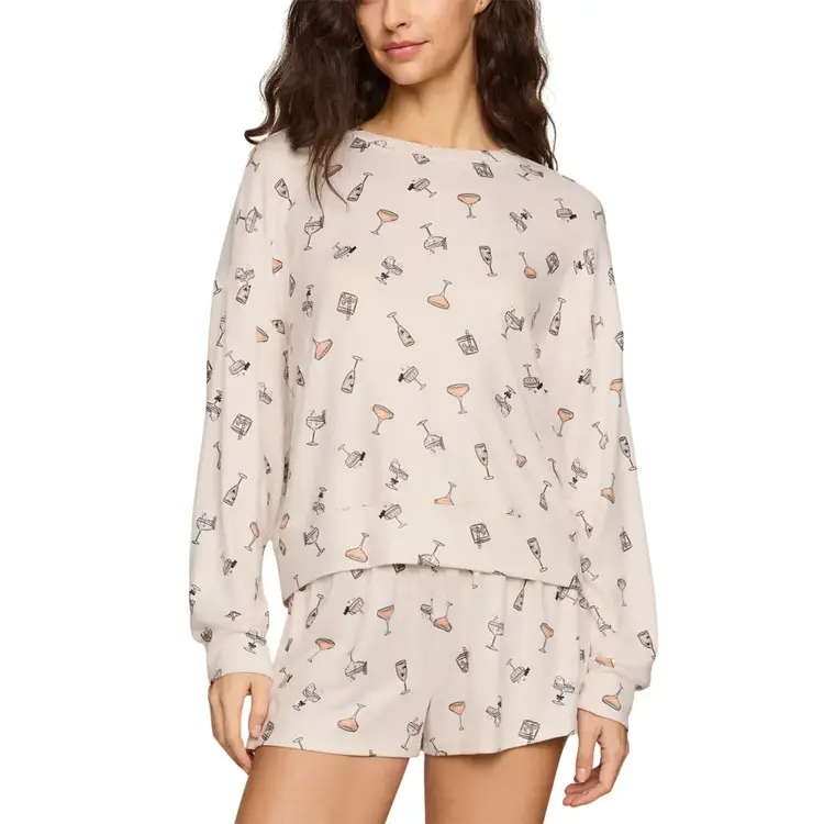 ZSupply Ella Cocktail Long Sleeve Top Sandstone