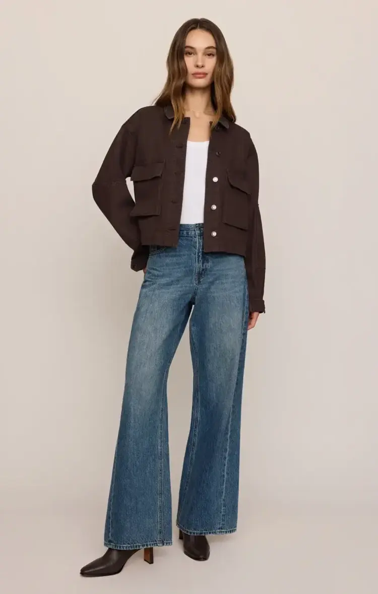 ZSupply Rey Cropped Chore Jacket Umber