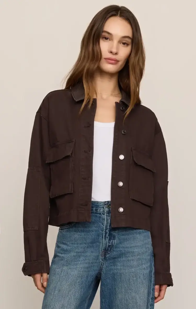 ZSupply Rey Cropped Chore Jacket Umber