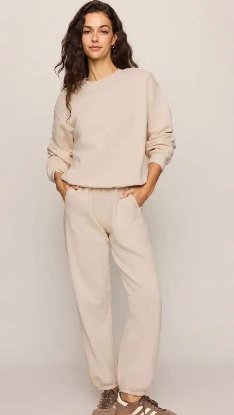 ZSupply Boyfriend Sweatshirt Frosted Pearl