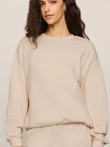 ZSupply Boyfriend Sweatshirt Frosted Pearl