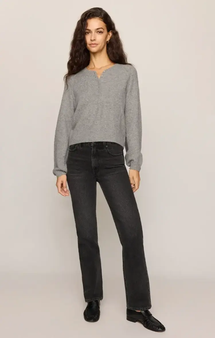 ZSupply Westmont Henley Sweater Classic Heather Grey