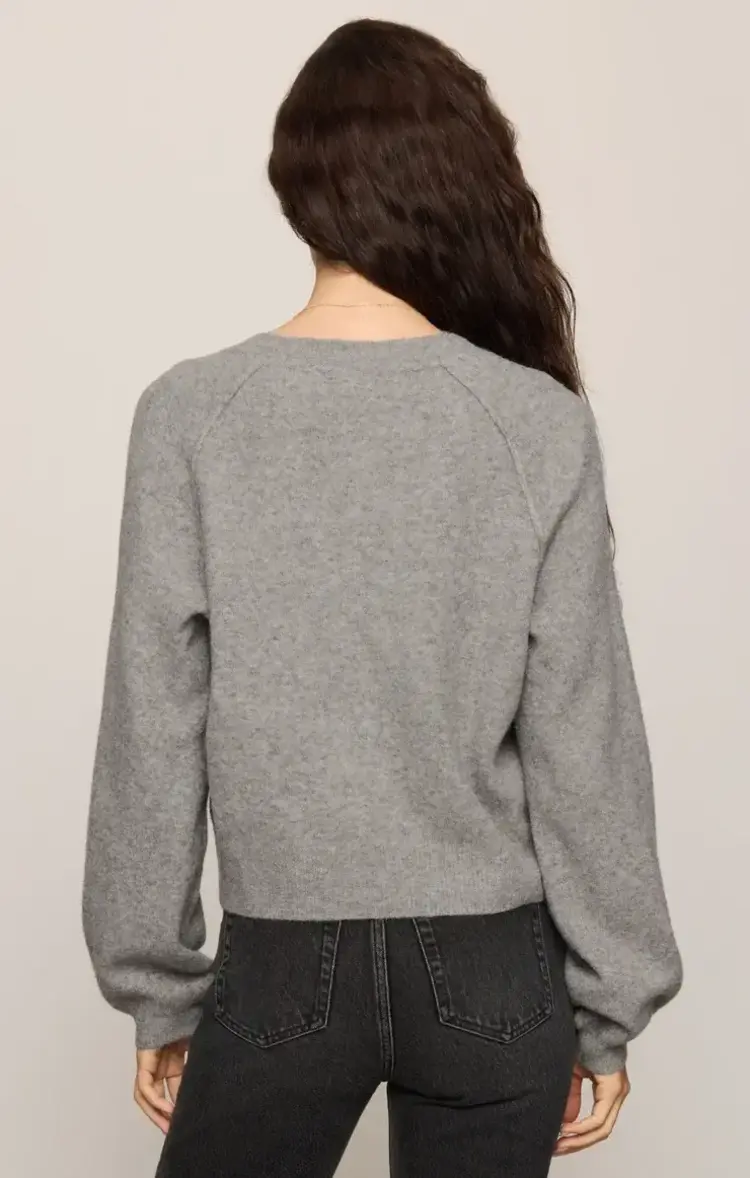 ZSupply Westmont Henley Sweater Classic Heather Grey