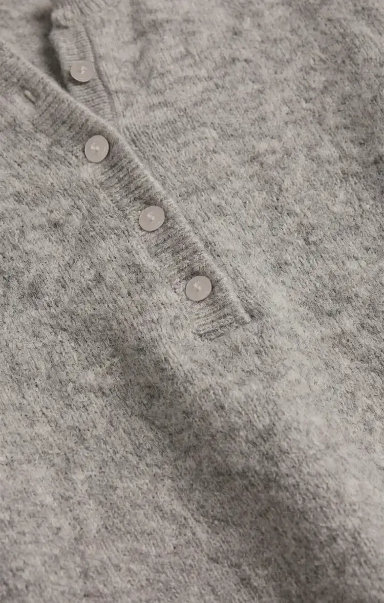 ZSupply Westmont Henley Sweater Classic Heather Grey