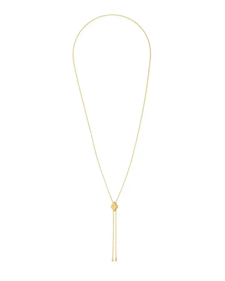 Mya Bay Losange Bolo Necklace Gold
