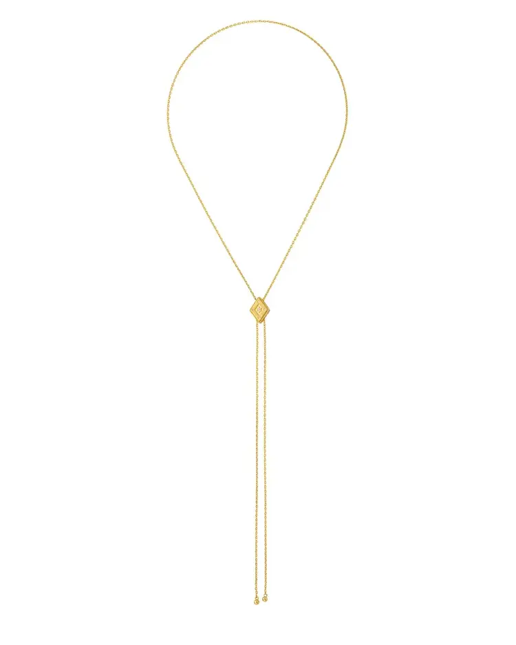 Mya Bay Losange Bolo Necklace Gold