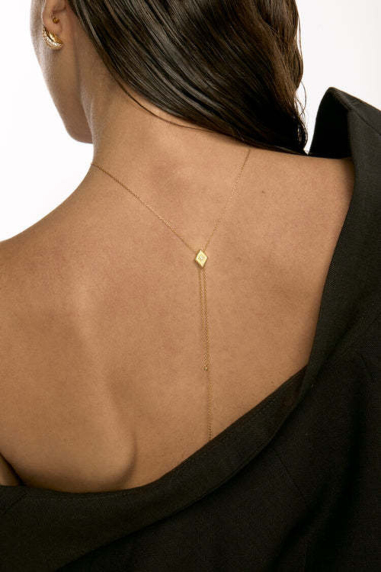 Mya Bay Losange Bolo Necklace Gold