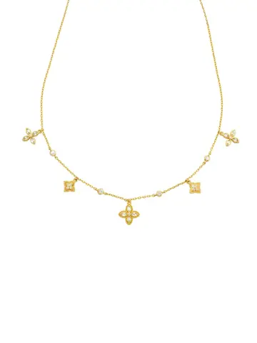 Mya Bay Flower Liberty Necklace Gold