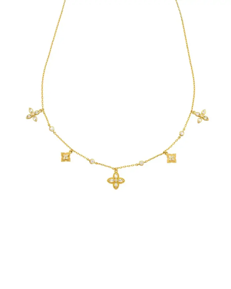 Mya Bay Flower Liberty Necklace Gold