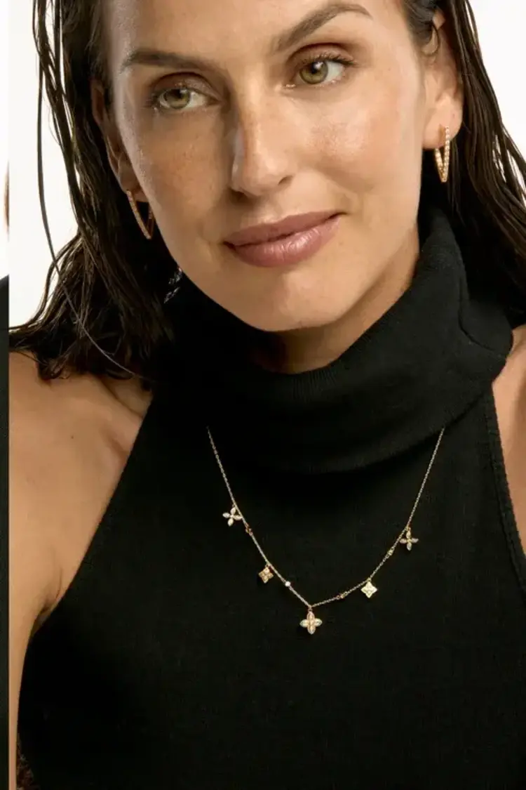 Mya Bay Flower Liberty Necklace Gold