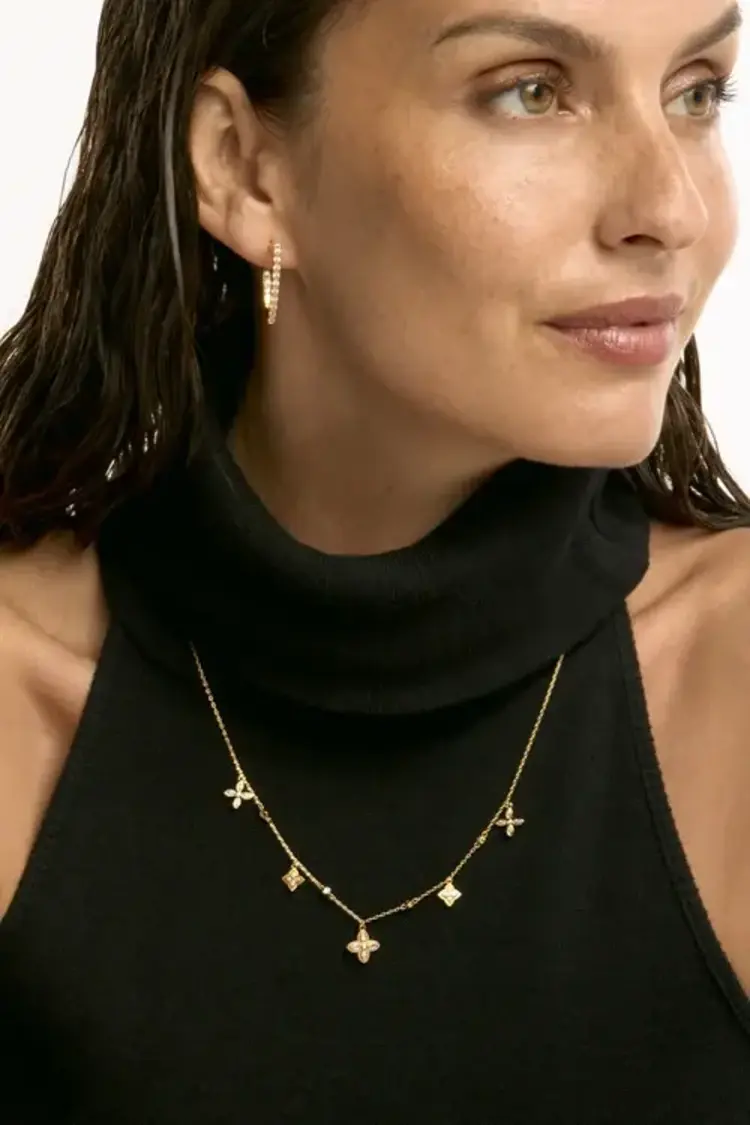 Mya Bay Flower Liberty Necklace Gold