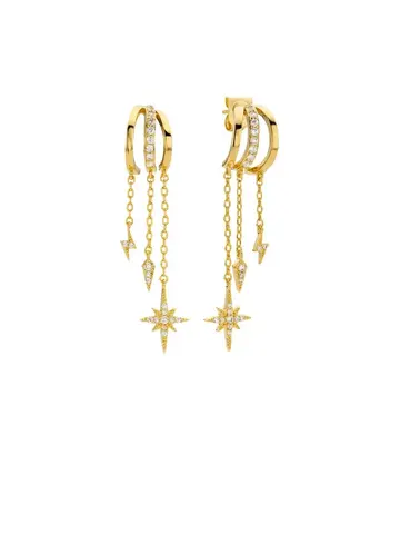 Mya Bay Diwali River Earrings Gold