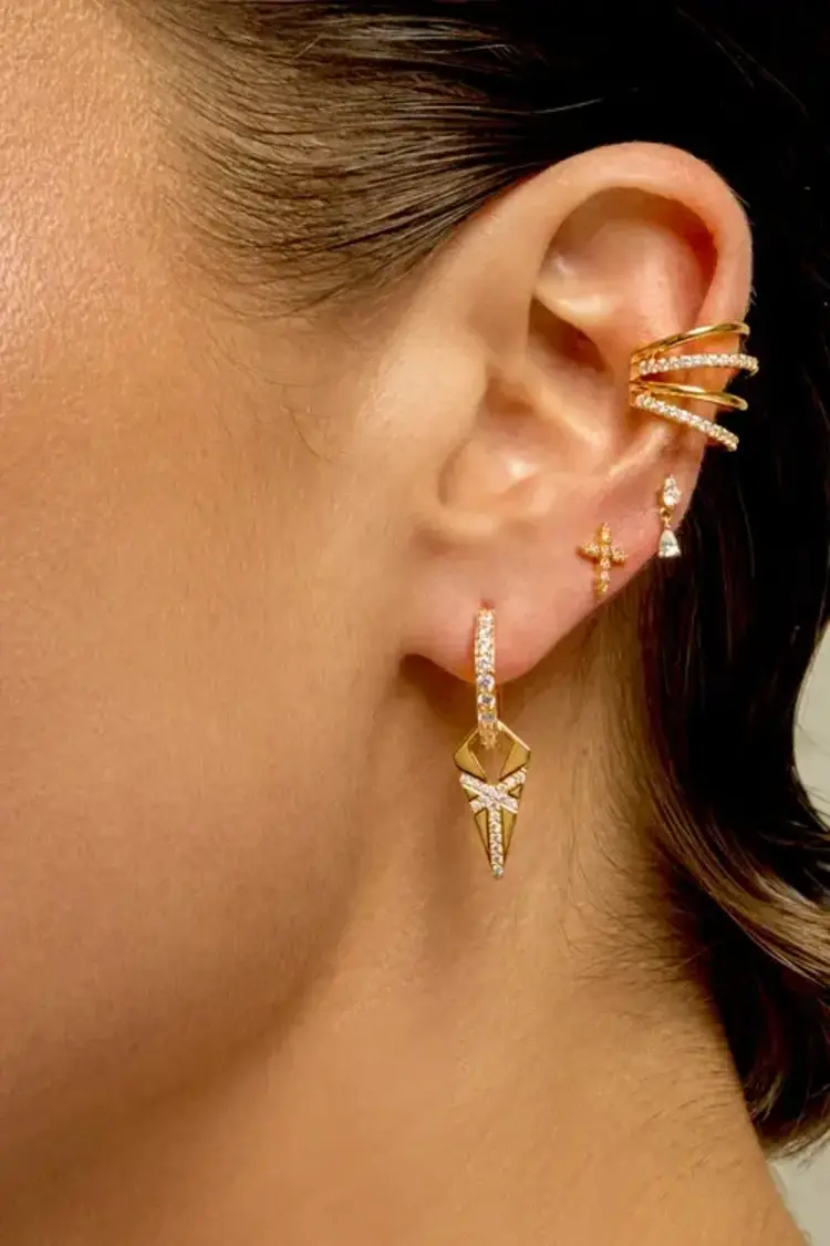 Mya Bay Mini Chennai Earrings Gold