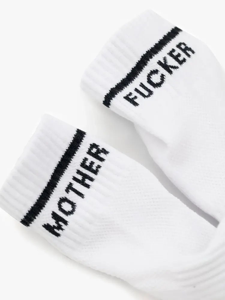 MOTHER Baby Steps Ankle MWB WHT/BLK