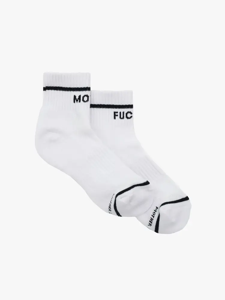 MOTHER Baby Steps Ankle MWB WHT/BLK