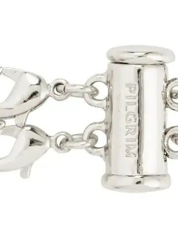 Pilgrim Jewellery Lock with 2 Lobsters Silver Plated