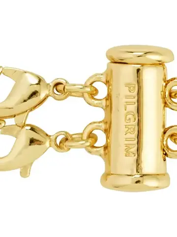 Pilgrim Jewellery Lock with 2 Lobsters Gold Plated
