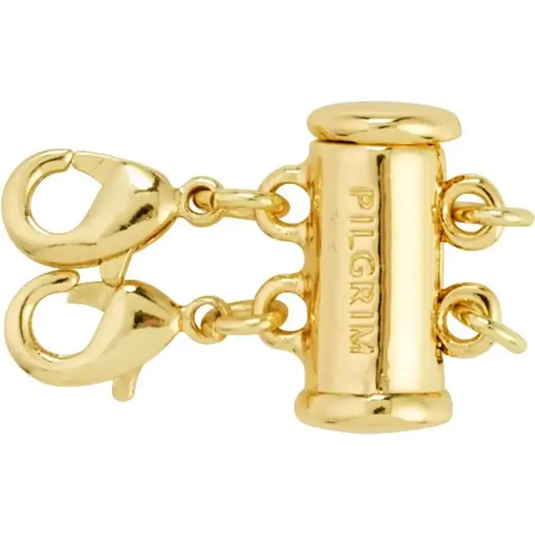 Pilgrim Jewellery Lock with 2 Lobsters Gold Plated