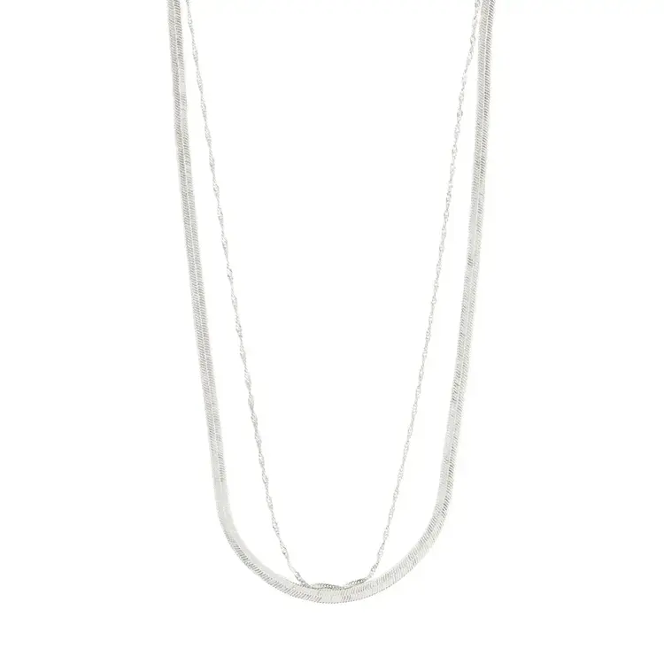 Pilgrim Jewellery EA Necklace 2-in-1 Silver Plated