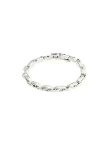Pilgrim Jewellery LULU Recycled Chain Stack Ring Silver Plated