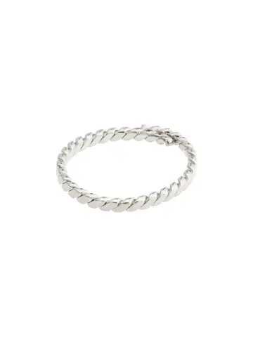 Pilgrim Jewellery LULU Recycled Twisted Stack Ring Silver Plated