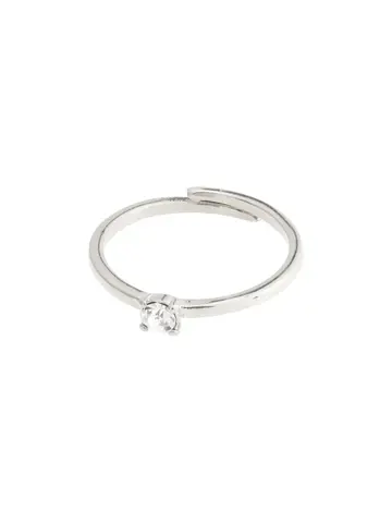 Pilgrim Jewellery LULU Recycled Crystal Stack Ring Silver Plated