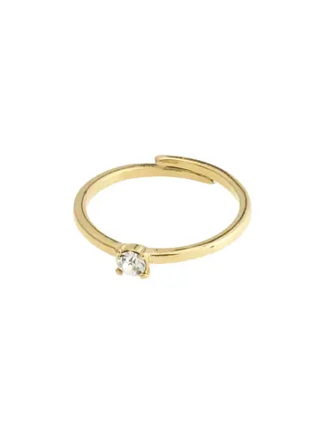 Pilgrim Jewellery LULU Recycled Crystal Stack Ring Gold Plated