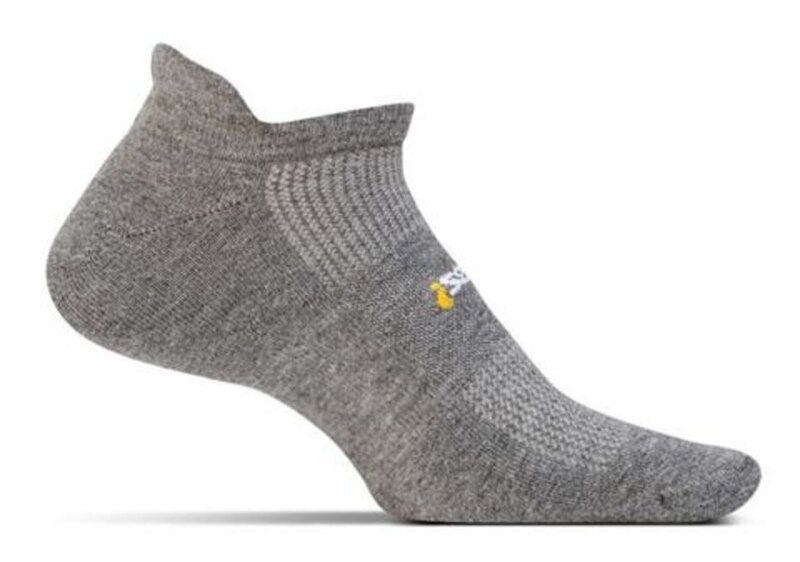 Feetures! HP MAX CUSHION NO SHOW TAB HEATHER GREY