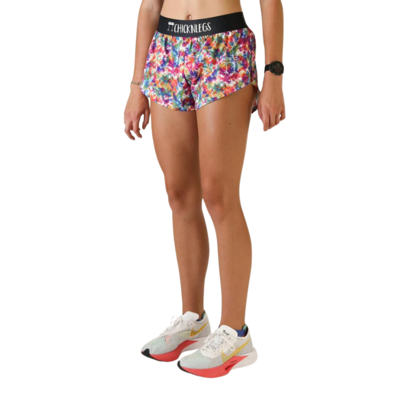 ChicknLegs WOMEN'S 1.5" SPLIT SHORT TIE-DYE
