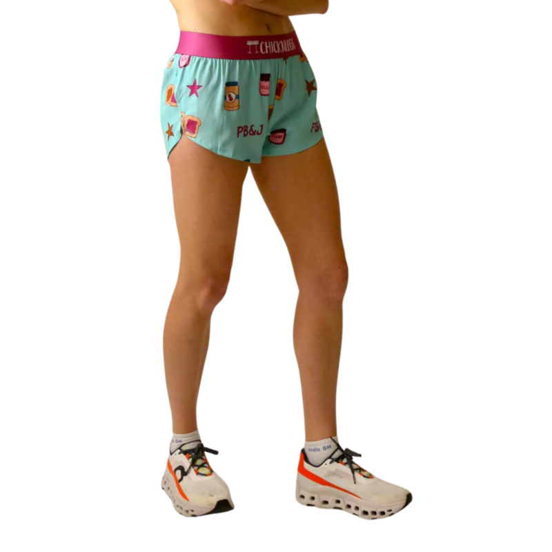 ChicknLegs WOMEN'S PB&J 1.5" SPLIT SHORTS