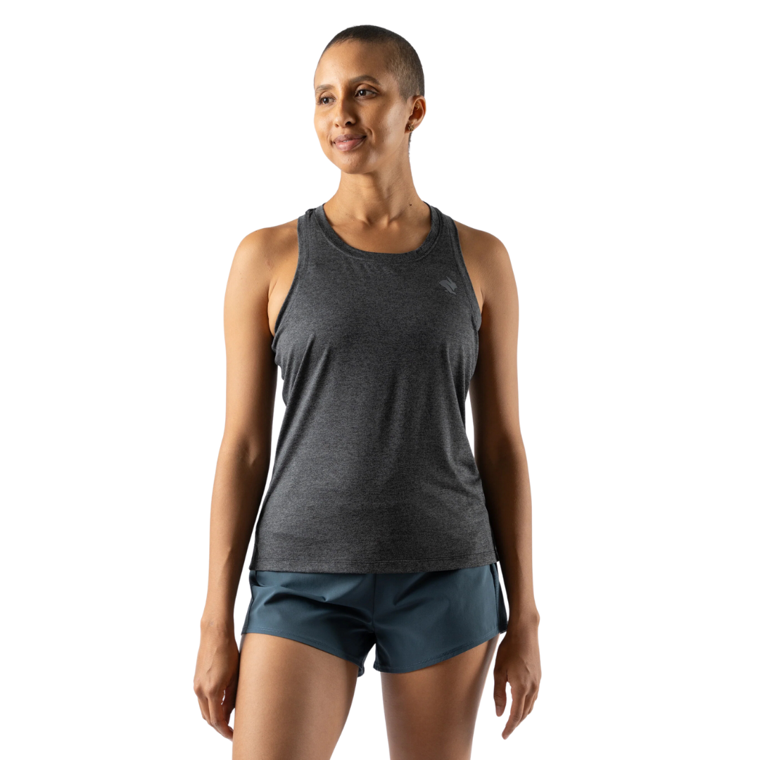 rabbit WOMEN'S EZ TANK - BLACK CHARCOAL