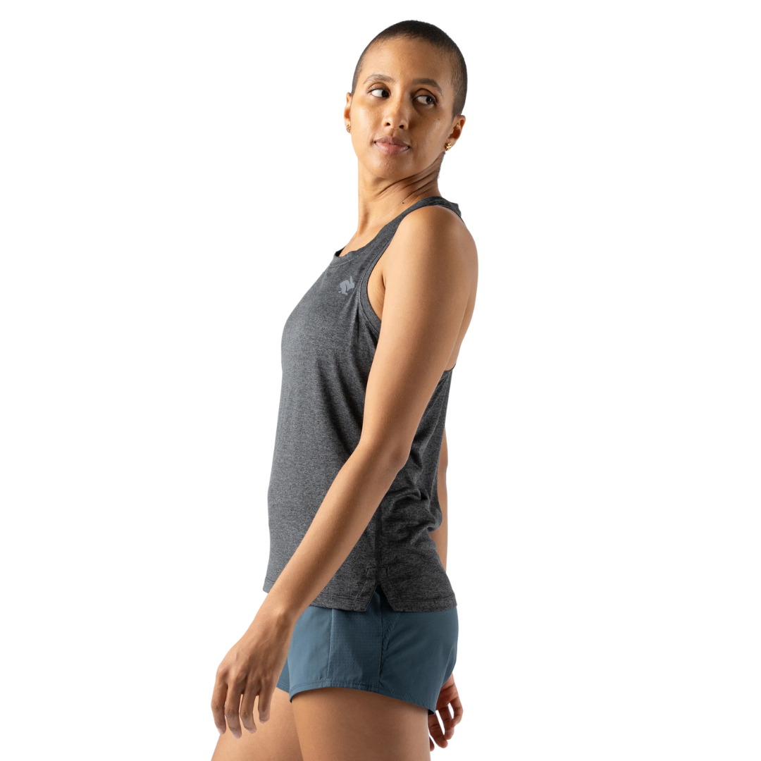rabbit WOMEN'S EZ TANK - BLACK CHARCOAL