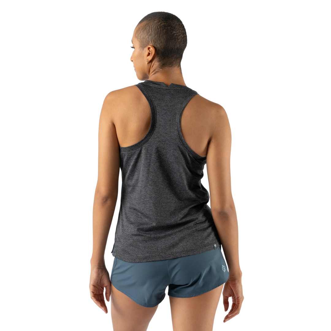 rabbit WOMEN'S EZ TANK - BLACK CHARCOAL