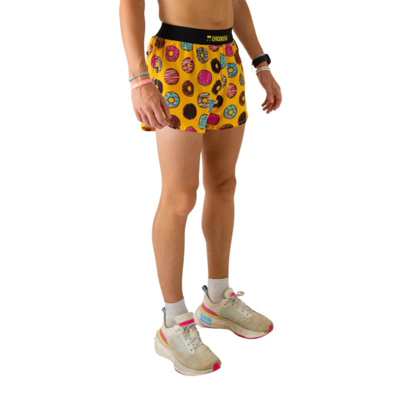 ChicknLegs MEN'S SALTY DONUTS 4" HALF SPLIT SHORTS