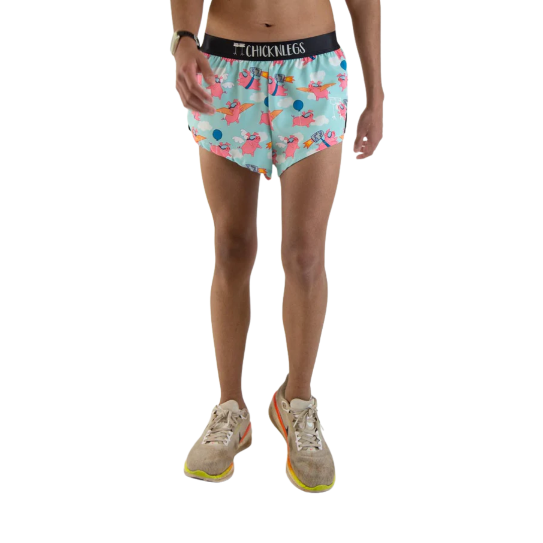 ChicknLegs MEN'S 2" SPLIT SHORT FLYING PIGS