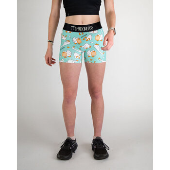 ChicknLegs WOMEN'S SILLY GOOSE 3" COMPRESSION SHORT