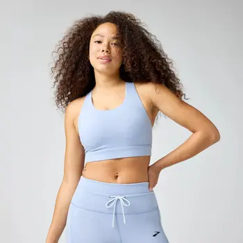 Brooks Running LUXE POCKET SPORTS BRA (HEATHER HALOGEN BLUE)