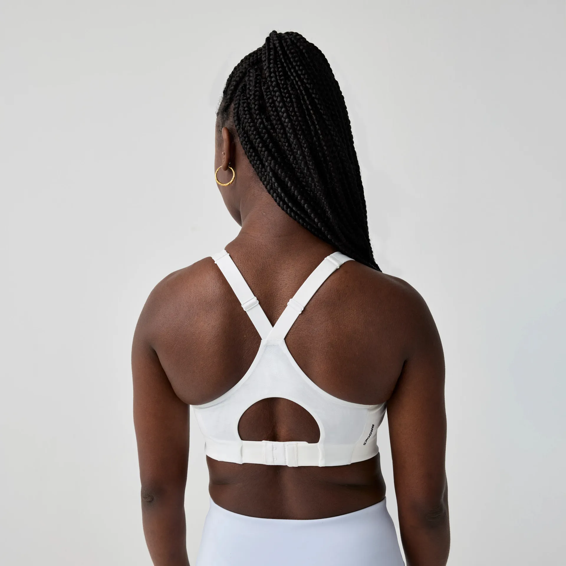 Brooks Running LIMITLESS RACERBACK BRA (WHITE)