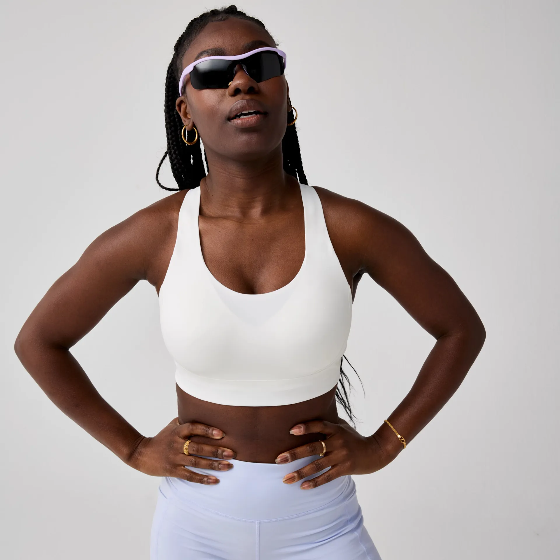 Brooks Running LIMITLESS RACERBACK BRA (WHITE)