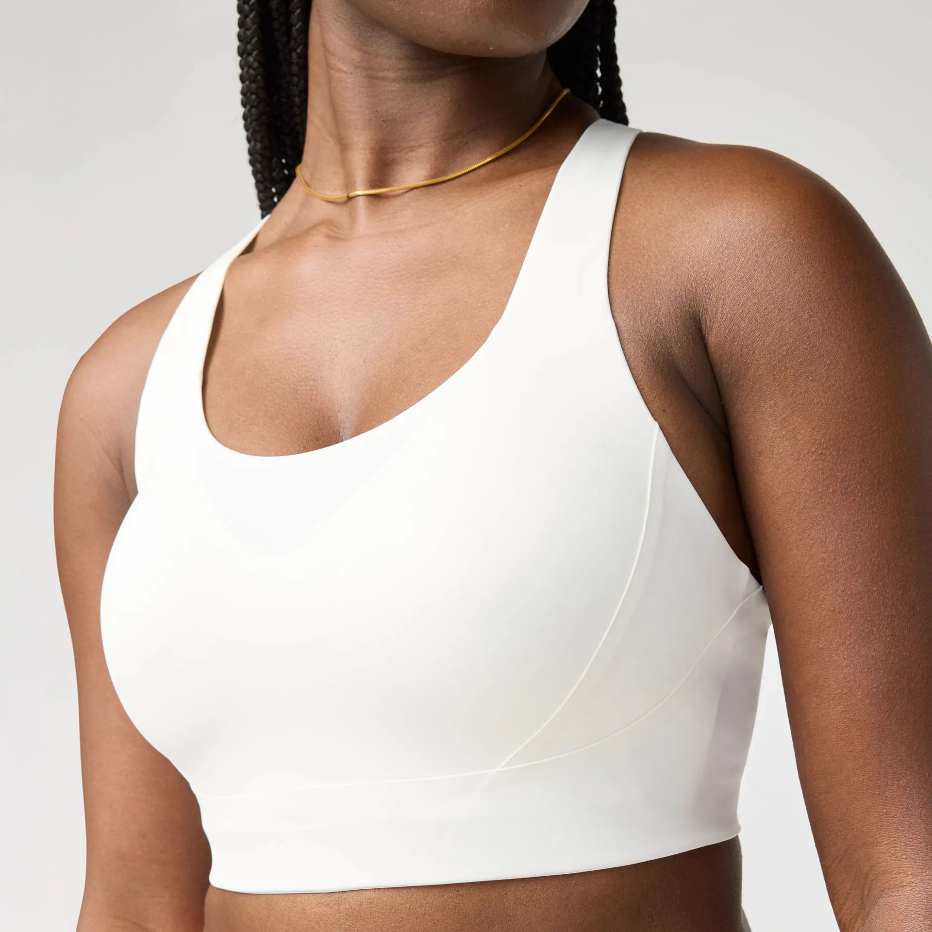 Brooks Running LIMITLESS RACERBACK BRA (WHITE)