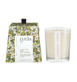 Lucia  par  Pure Living Bougie de soja Feuille de laurier et olive 20 hr