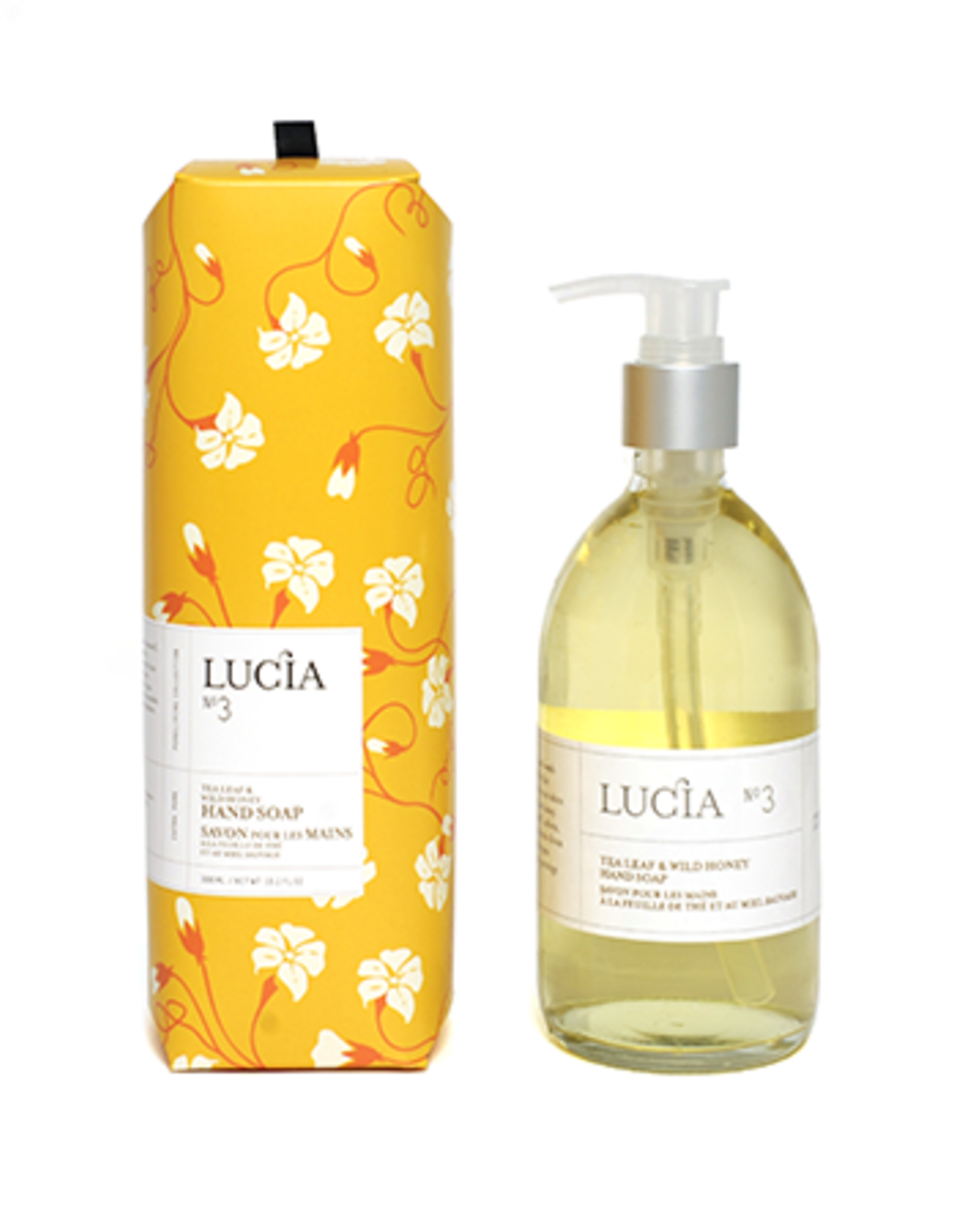 Lucia  par  Pure Living Savon à mains feuille de thé et miel sauvage