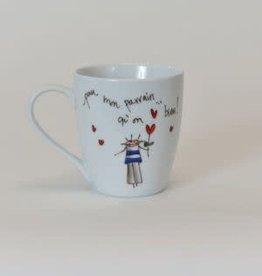 Tasse  parrain qu'on ❤